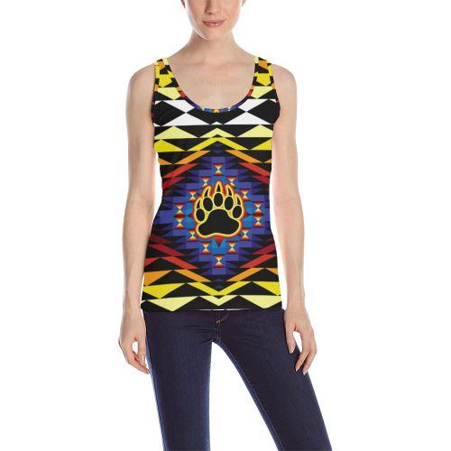 Sunset Bearpaw Blanket All Over Print Tank Top for Women (Model T43) All Over Print Tank Top for Women (T43) e-joyer 