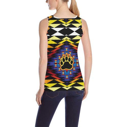 Sunset Bearpaw Blanket All Over Print Tank Top for Women (Model T43) All Over Print Tank Top for Women (T43) e-joyer 