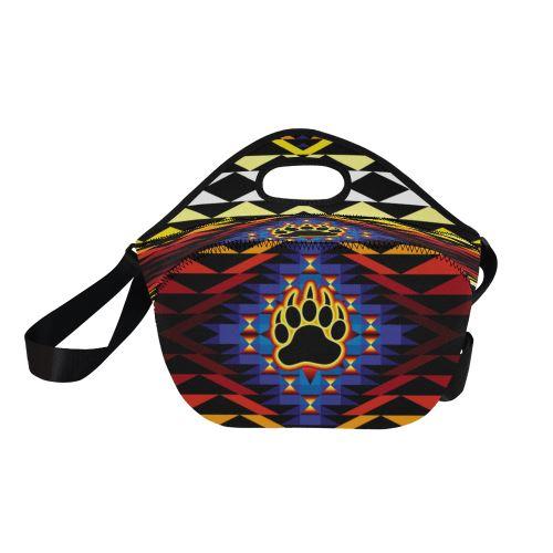 Sunset Bearpaw Blanket Neoprene Lunch Bag/Large (Model 1669) Neoprene Lunch Bag/Large (1669) e-joyer 