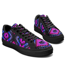 Load image into Gallery viewer, Sunset Bearpaw Blanket Pink Aapisi Low Top Canvas Shoes Black Sole 49 Dzine 
