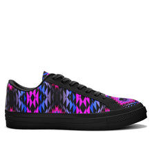 Load image into Gallery viewer, Sunset Bearpaw Blanket Pink Aapisi Low Top Canvas Shoes Black Sole 49 Dzine 
