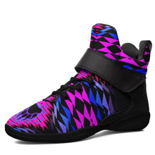 Load image into Gallery viewer, Sunset Bearpaw Blanket Pink Ipottaa Basketball / Sport High Top Shoes 49 Dzine US Women 4.5 / US Youth 3.5 / EUR 35 Black Sole with Black Strap 
