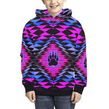 Load image into Gallery viewer, Sunset Bearpaw Blanket Pink Kids&#39; All Over Print Hoodie (Model H38) Kids&#39; AOP Hoodie (H38) e-joyer 
