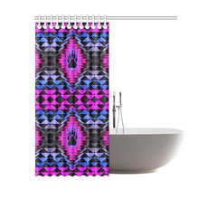 Load image into Gallery viewer, Sunset Bearpaw Blanket Pink Shower Curtain 60&quot;x72&quot; Shower Curtain 60&quot;x72&quot; e-joyer 
