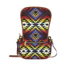 Load image into Gallery viewer, Sunset Bearpaw Blanket Saddle Bag/Small (Model 1649) Full Customization Saddle Bag/Small (Full Customization) e-joyer 
