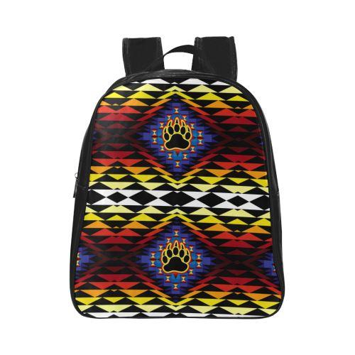 Sunset Bearpaw Blanket School Backpack (Model 1601)(Small) School Backpacks/Small (1601) e-joyer 