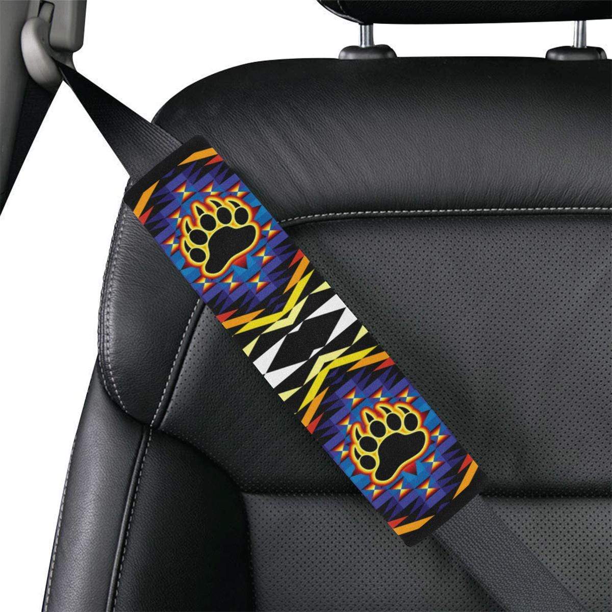 Sunset Bearpaw Blanket Seat Belt Cover by 49 Dzine