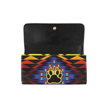 Load image into Gallery viewer, Sunset Bearpaw Blanket Women&#39;s Trifold Wallet (Model 1675) Women&#39;s Trifold Wallet e-joyer 
