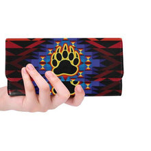 Load image into Gallery viewer, Sunset Bearpaw Blanket Women&#39;s Trifold Wallet (Model 1675) Women&#39;s Trifold Wallet e-joyer 
