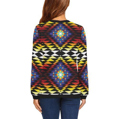 Sunset Blanket All Over Print Crewneck Sweatshirt for Women (Model H18) Crewneck Sweatshirt for Women (H18) e-joyer 