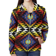 Load image into Gallery viewer, Sunset Blanket All Over Print Full Zip Hoodie for Women (Model H14) All Over Print Full Zip Hoodie for Women (H14) e-joyer 
