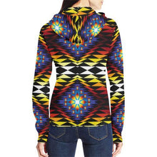 Load image into Gallery viewer, Sunset Blanket All Over Print Full Zip Hoodie for Women (Model H14) All Over Print Full Zip Hoodie for Women (H14) e-joyer 
