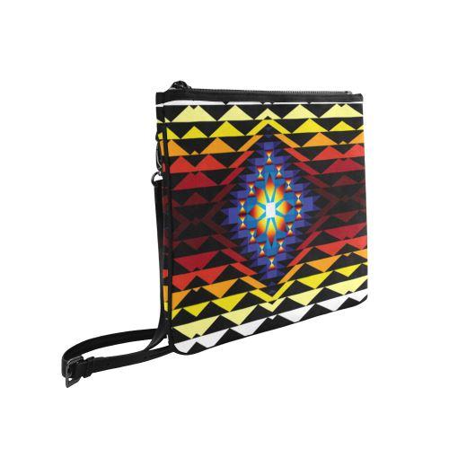 Sunset Blanket Slim Clutch Bag (Model 1668) Slim Clutch Bags (1668) e-joyer 