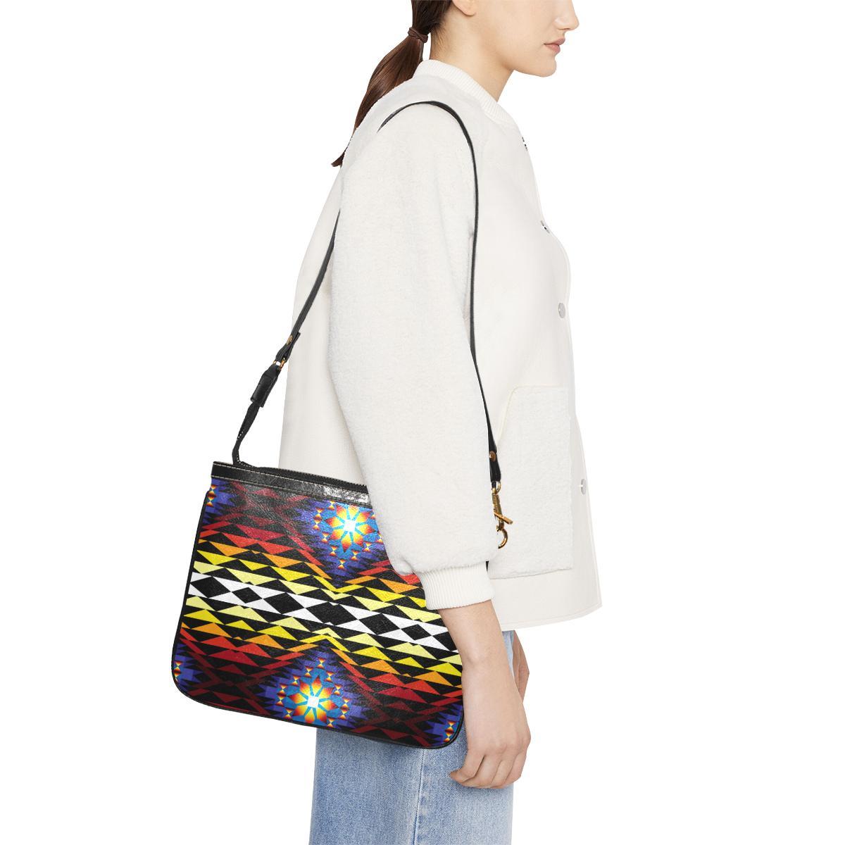 Sunset Blanket Small Shoulder Bag (Model 1710) Small Shoulder Bag (1710) e-joyer 