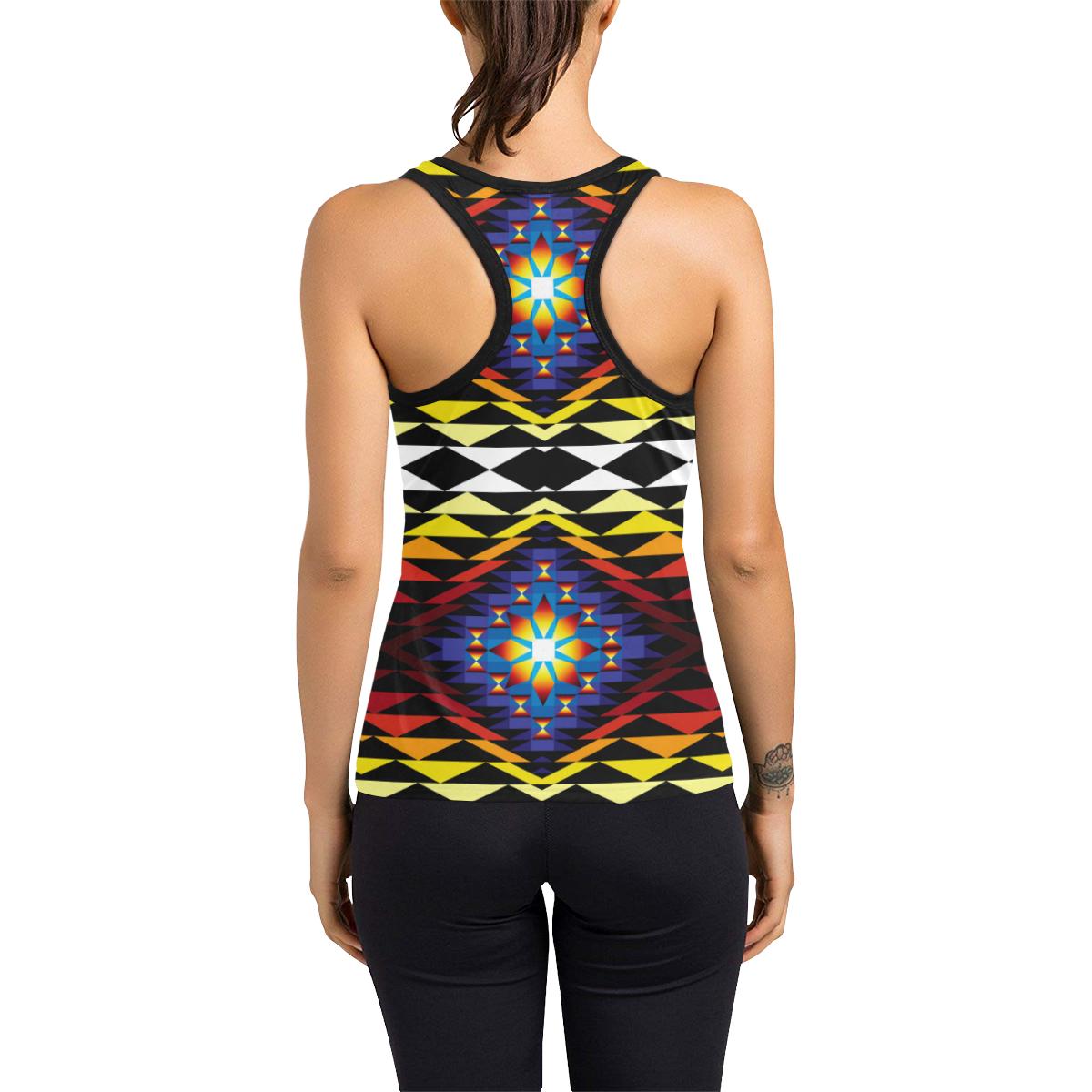 Sunset Blanket Women's Racerback Tank Top (Model T60) Racerback Tank Top (T60) e-joyer 