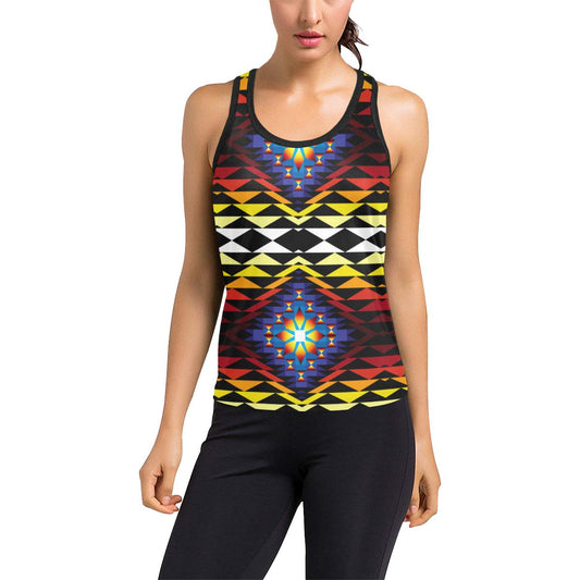 Sunset Blanket Women's Racerback Tank Top (Model T60) Racerback Tank Top (T60) e-joyer 