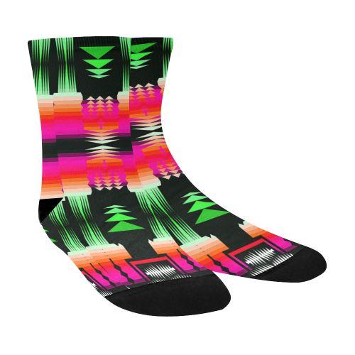 Sunset Lake Sage Crew Socks Crew Socks e-joyer 