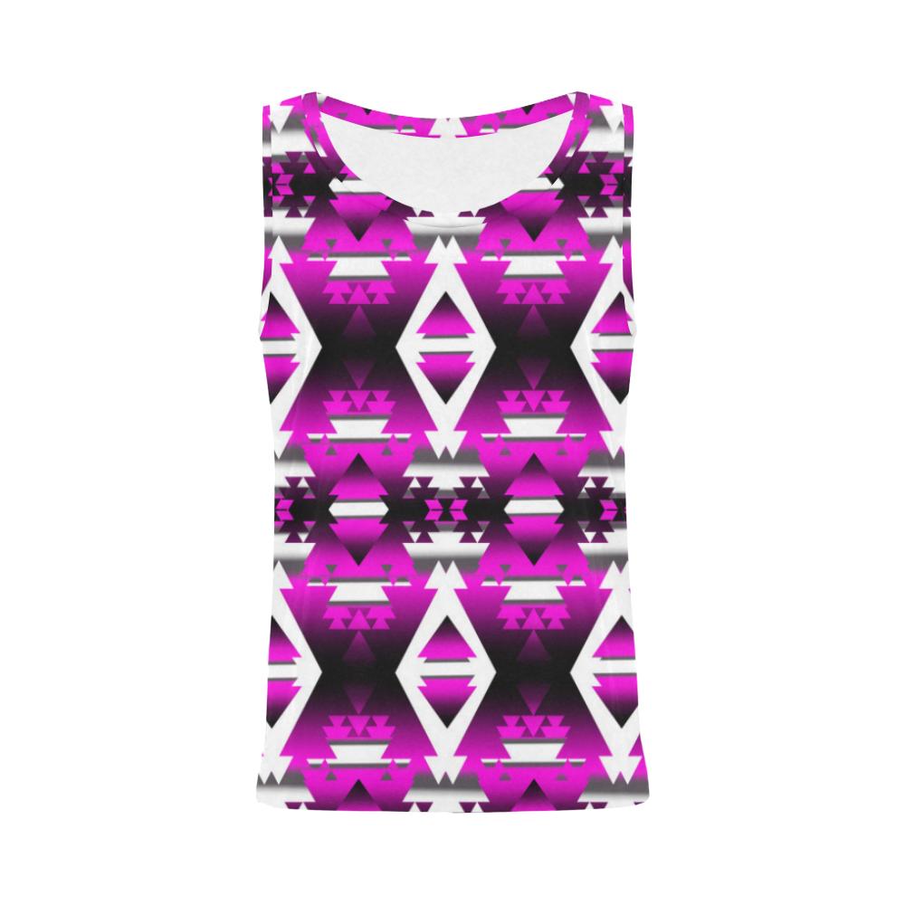 Sunset Winter Camp All Over Print Tank Top for Women (Model T43) All Over Print Tank Top for Women (T43) e-joyer 