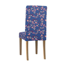 Load image into Gallery viewer, Swift Floral Peach Blue Chair Cover (Pack of 4) Chair Cover (Pack of 4) e-joyer 
