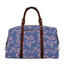 Load image into Gallery viewer, Swift Floral Peach Blue Classic Travel Bag (Model 1643) Remake Classic Travel Bags (1643) e-joyer 
