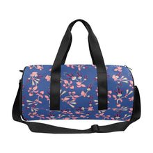 Load image into Gallery viewer, Swift Floral Peach Blue Duffle Bag (Model 1679) Duffle Bag (1679) e-joyer 
