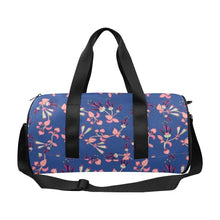 Load image into Gallery viewer, Swift Floral Peach Blue Duffle Bag (Model 1679) Duffle Bag (1679) e-joyer 
