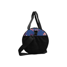 Load image into Gallery viewer, Swift Floral Peach Blue Duffle Bag (Model 1679) Duffle Bag (1679) e-joyer 
