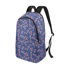 Load image into Gallery viewer, Swift Floral Peach Blue Fabric Backpack for Adult (Model 1659) Casual Backpack for Adult (1659) e-joyer 
