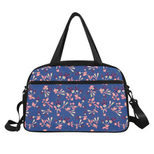 Load image into Gallery viewer, Swift Floral Peach Blue Fitness Handbag (Model 1671) Fitness Handbag (1671) e-joyer 
