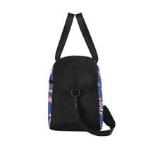 Load image into Gallery viewer, Swift Floral Peach Blue Fitness Handbag (Model 1671) Fitness Handbag (1671) e-joyer 
