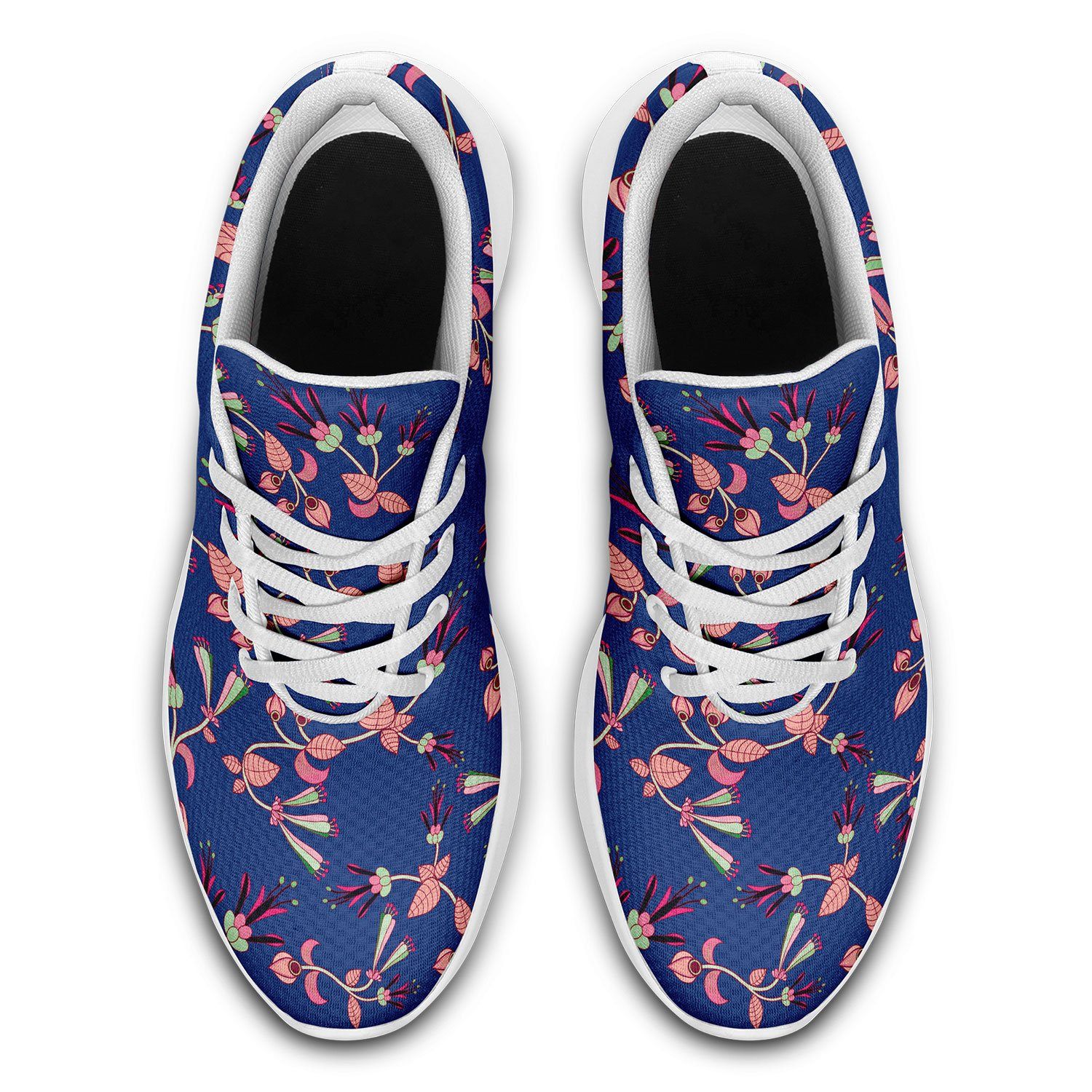 Swift Floral Peach Blue Ikkaayi Sport Sneakers ikkaayi Herman 