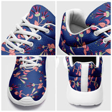 Load image into Gallery viewer, Swift Floral Peach Blue Ikkaayi Sport Sneakers ikkaayi Herman 
