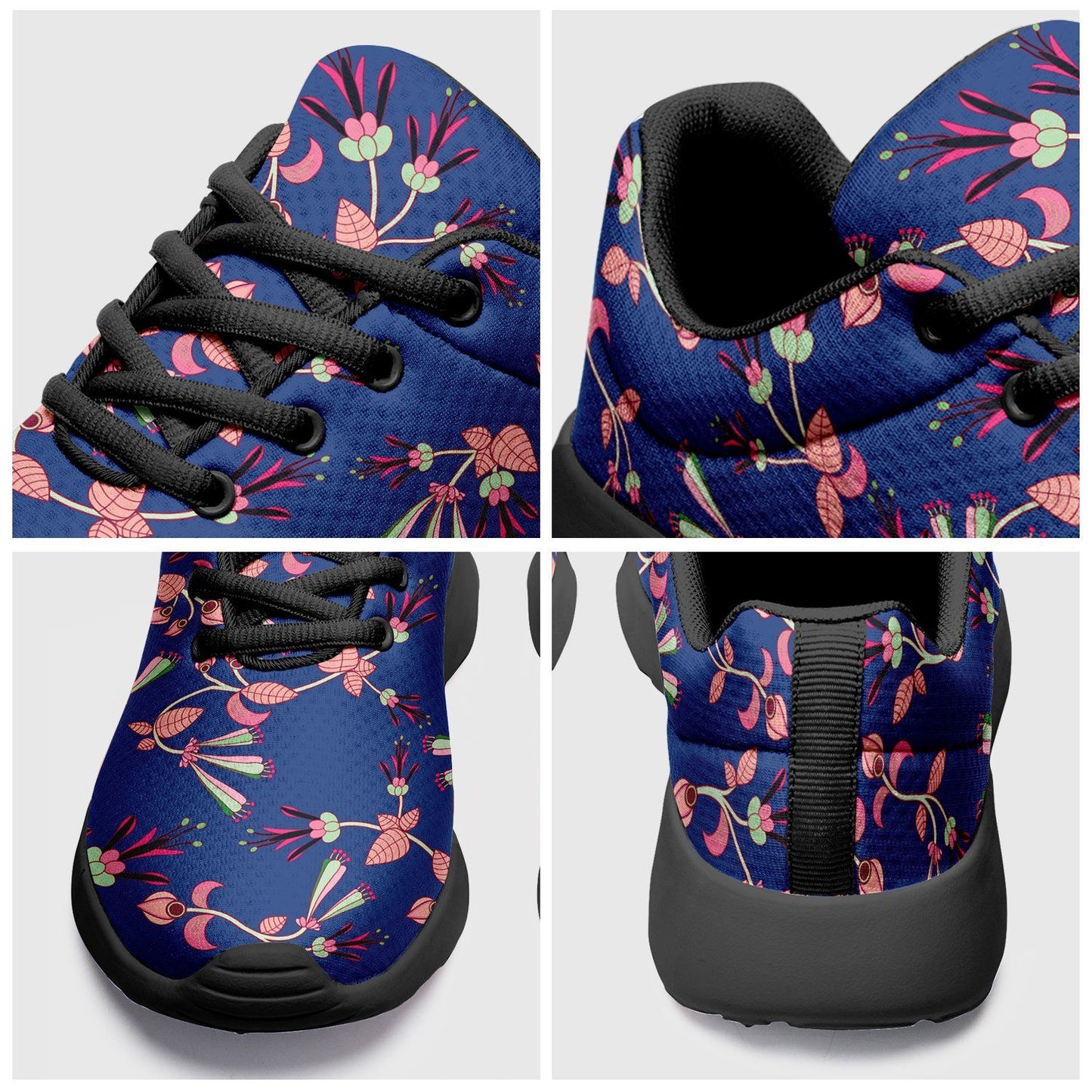 Swift Floral Peach Blue Ikkaayi Sport Sneakers ikkaayi Herman 