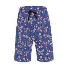 Load image into Gallery viewer, Swift Floral Peach Blue Men&#39;s All Over Print Casual Shorts (Model L23) Men&#39;s Casual Shorts (L23) e-joyer 
