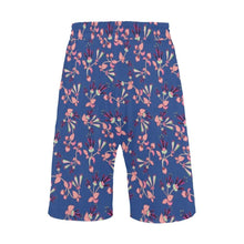 Load image into Gallery viewer, Swift Floral Peach Blue Men&#39;s All Over Print Casual Shorts (Model L23) Men&#39;s Casual Shorts (L23) e-joyer 
