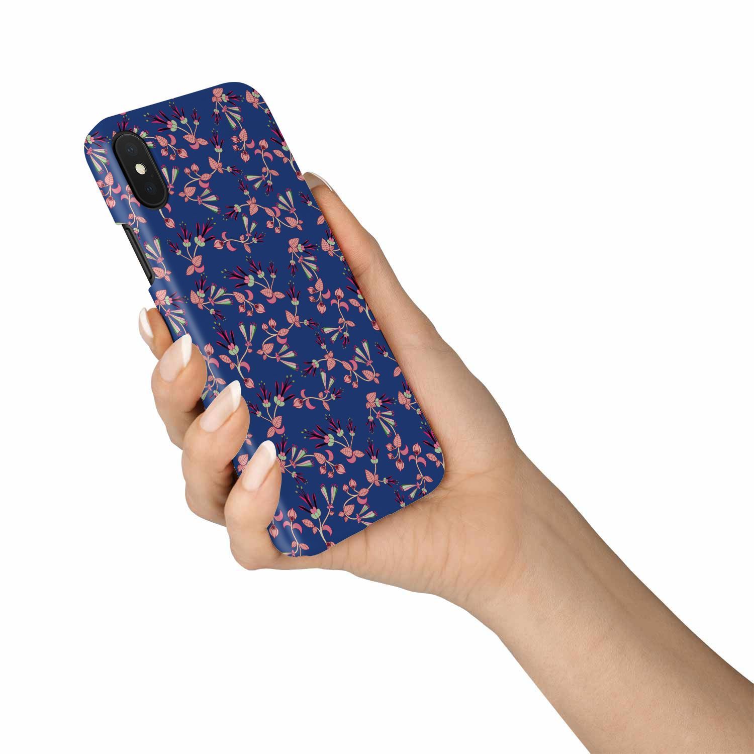 Swift Floral Peach Blue Phone Case Phone Case wc-fulfillment 