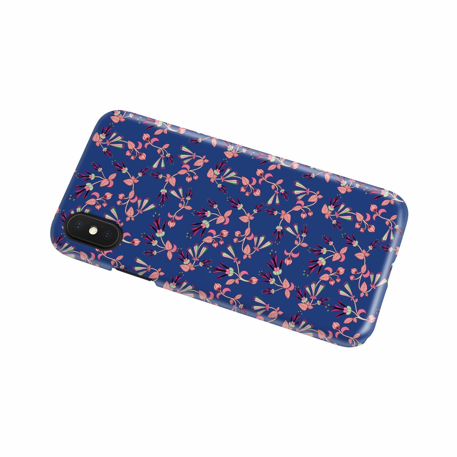 Swift Floral Peach Blue Phone Case Phone Case wc-fulfillment 