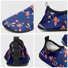 Load image into Gallery viewer, Swift Floral Peach Blue Sockamoccs Slip On Shoes Herman 
