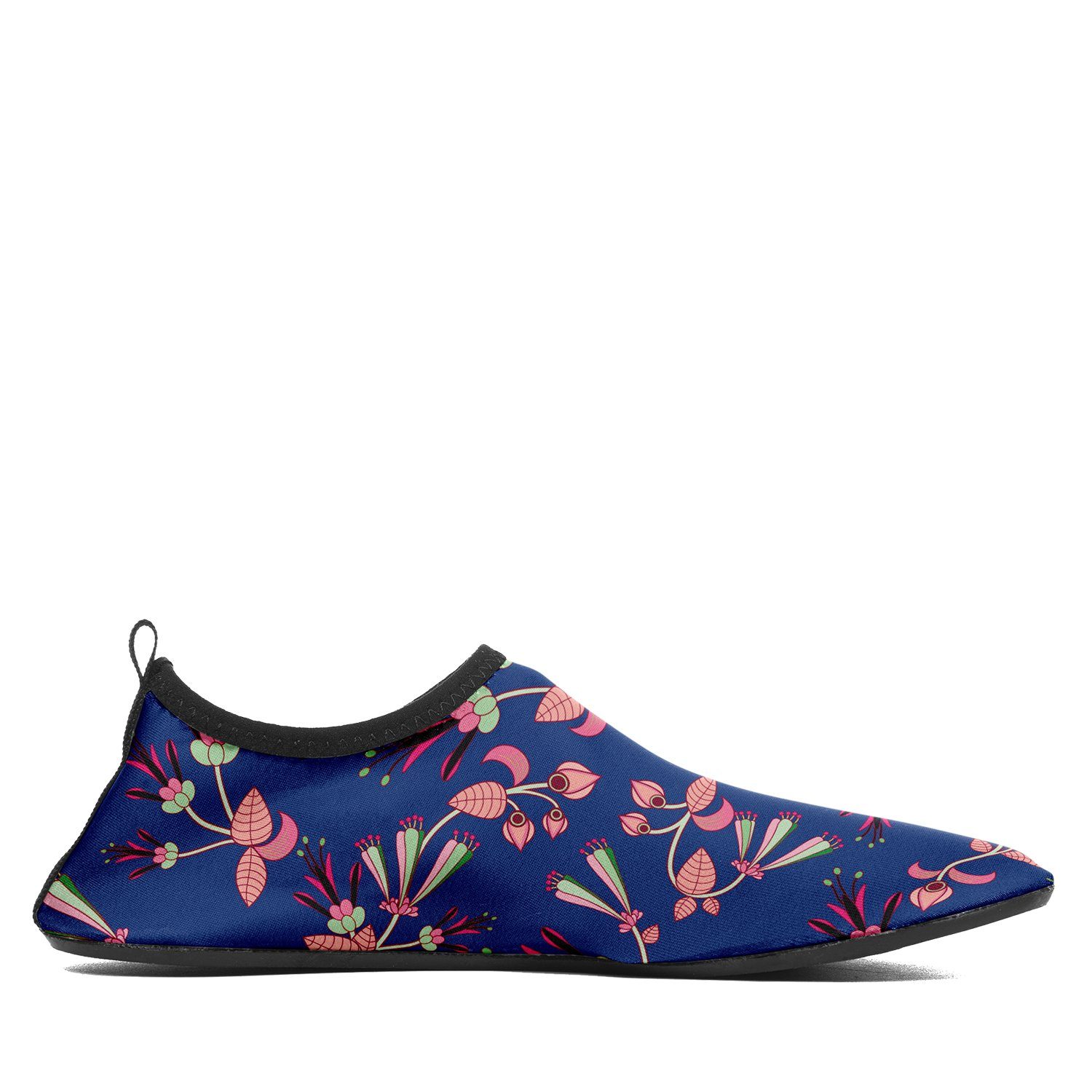 Swift Floral Peach Blue Sockamoccs Slip On Shoes Herman 