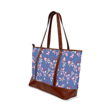 Load image into Gallery viewer, Swift Floral Peach Blue Tote Handbag (Model 1642) Tote Handbags (1642) e-joyer 
