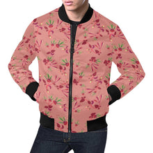 Load image into Gallery viewer, Swift Floral Peach Rouge Remix All Over Print Bomber Jacket for Men (Model H19) Jacket e-joyer 
