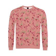 Load image into Gallery viewer, Swift Floral Peach Rouge Remix All Over Print Crewneck Sweatshirt for Men (Model H18) shirt e-joyer 
