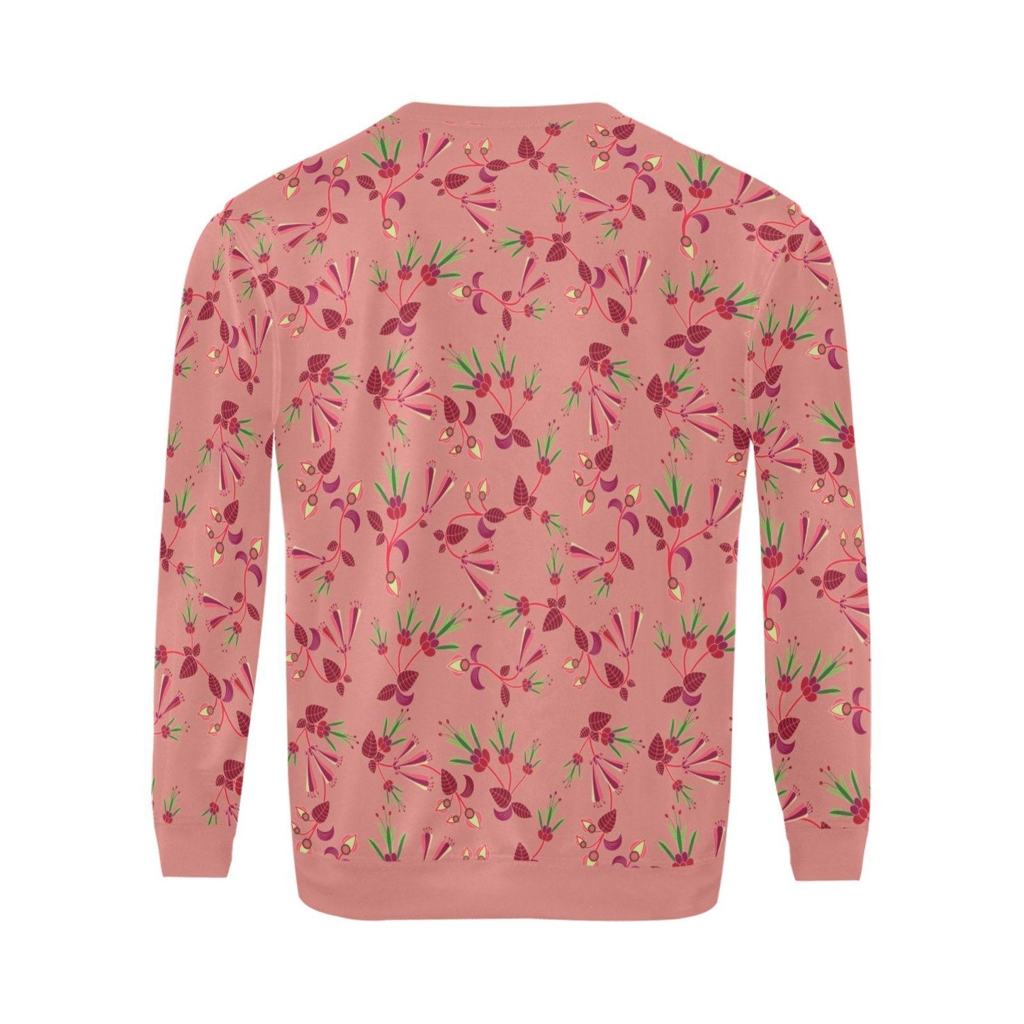 Swift Floral Peach Rouge Remix All Over Print Crewneck Sweatshirt for Men (Model H18) shirt e-joyer 