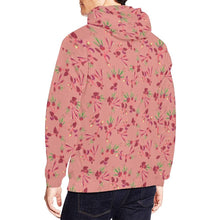 Load image into Gallery viewer, Swift Floral Peach Rouge Remix All Over Print Hoodie for Men (USA Size) (Model H13) All Over Print Hoodie for Men (H13) e-joyer 
