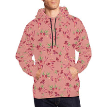 Load image into Gallery viewer, Swift Floral Peach Rouge Remix All Over Print Hoodie for Men (USA Size) (Model H13) All Over Print Hoodie for Men (H13) e-joyer 
