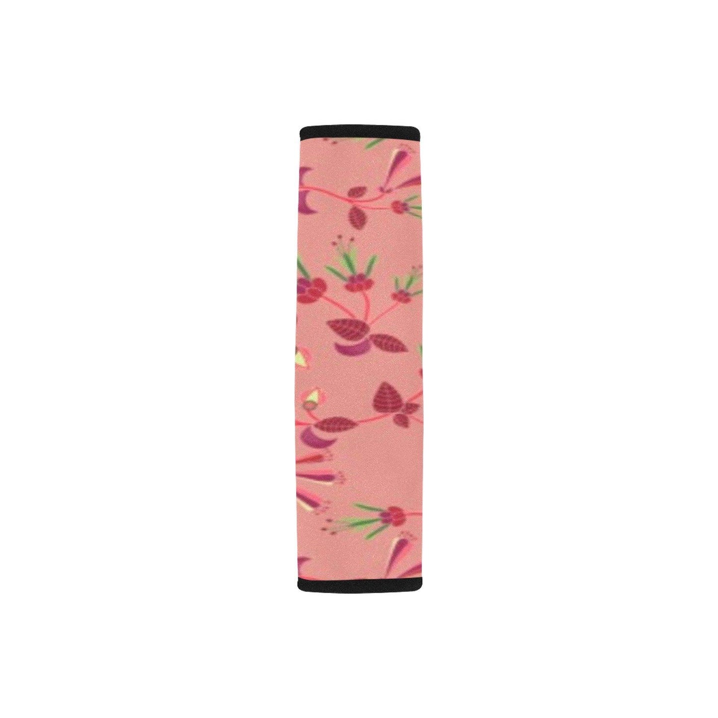 Swift Floral Peach Rouge Remix Car Seat Belt Cover 7''x12.6'' (Pack of 2) Car Seat Belt Cover 7x12.6 (Pack of 2) e-joyer 