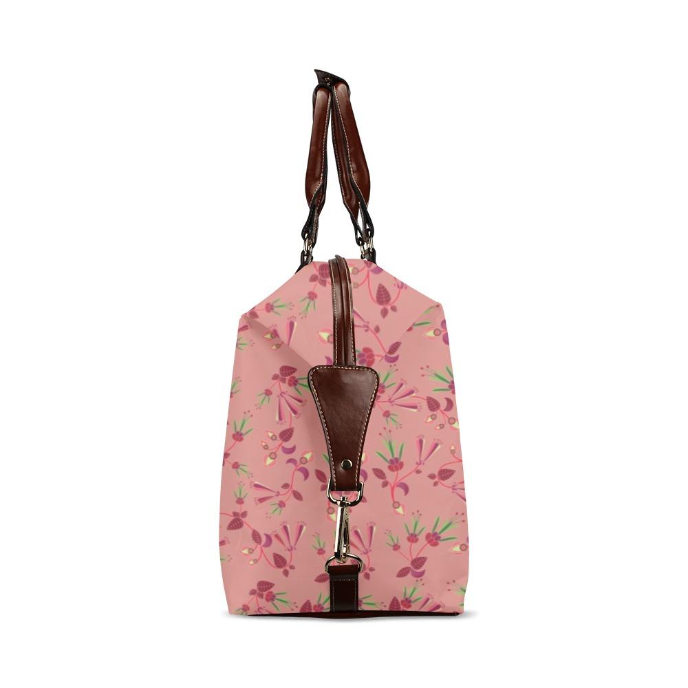 Swift Floral Peach Rouge Remix Classic Travel Bag (Model 1643) Remake Classic Travel Bags (1643) e-joyer 