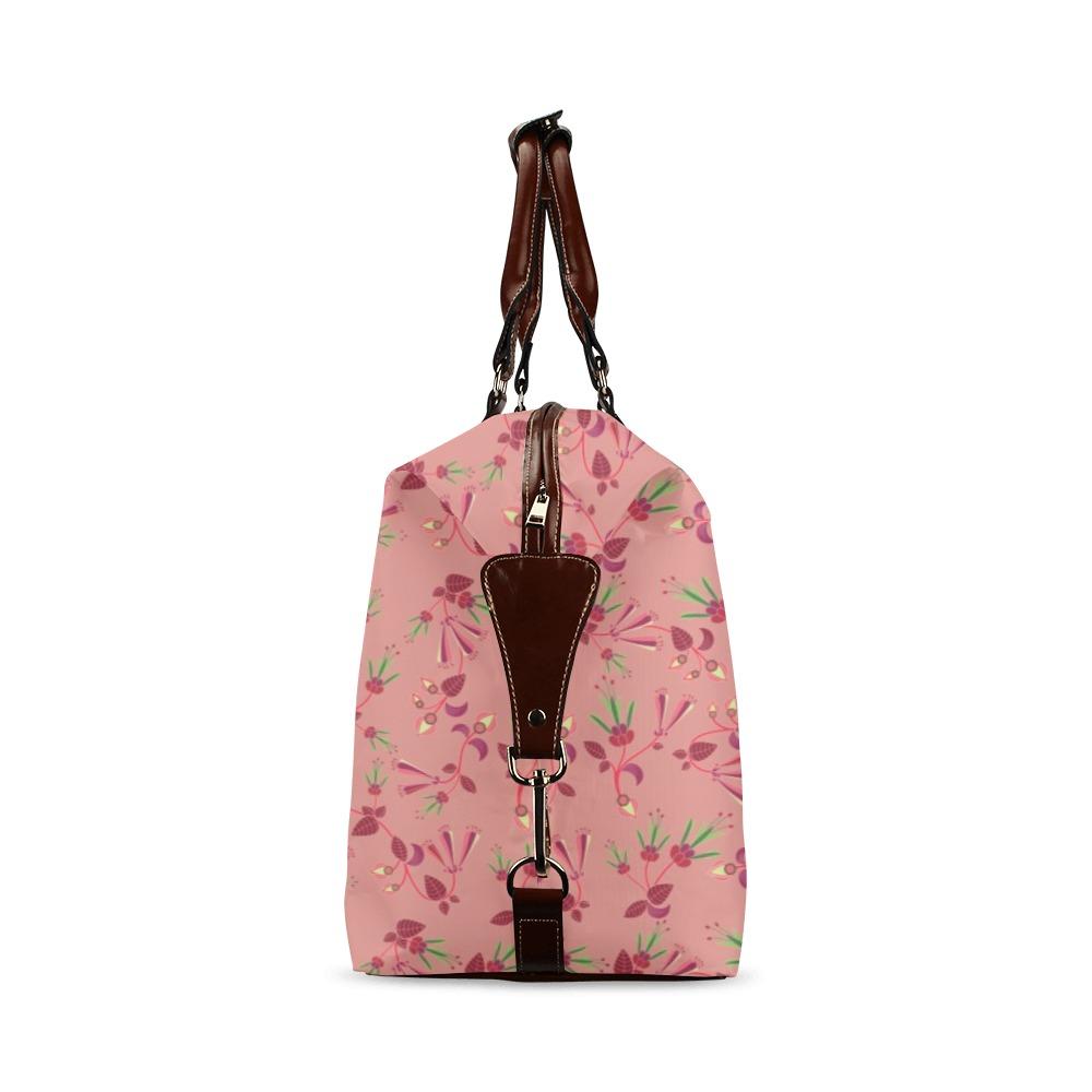 Swift Floral Peach Rouge Remix Classic Travel Bag (Model 1643) Remake Classic Travel Bags (1643) e-joyer 