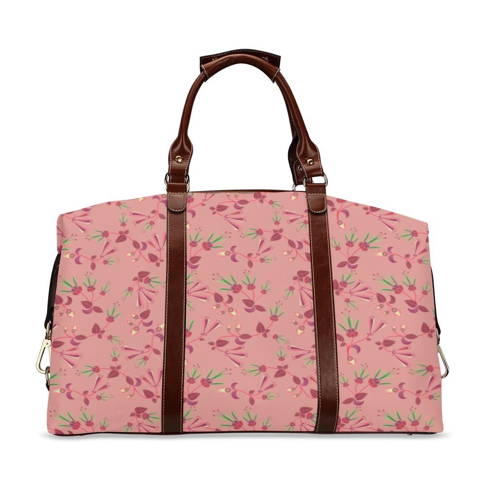 Swift Floral Peach Rouge Remix Classic Travel Bag (Model 1643) Remake Classic Travel Bags (1643) e-joyer 