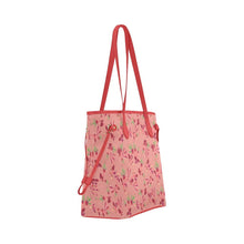 Load image into Gallery viewer, Swift Floral Peach Rouge Remix Clover Canvas Tote Bag (Model 1661) Clover Canvas Tote Bag (1661) e-joyer 
